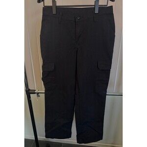 Women's Red Kap Industrial Black Cargo Work Pants Size10 Inseam 30